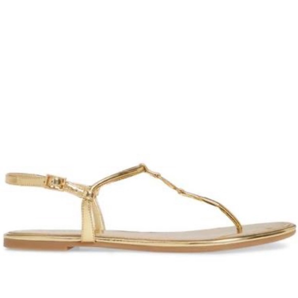 authentic tory burch Emmy gold sandals sz 7 - Picture 3 of 11